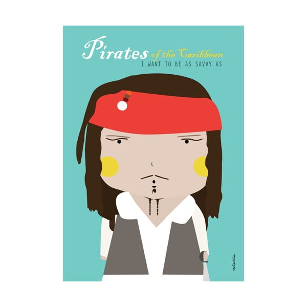 Poster NiñaSilla Pirates of The Caribbean, 21 x 42 cm