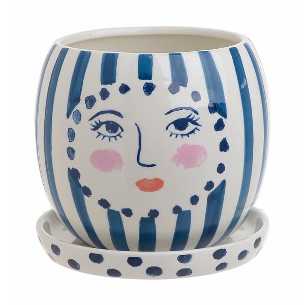 Ghiveci din ceramică InArt White Lady, ⌀ 15 cm