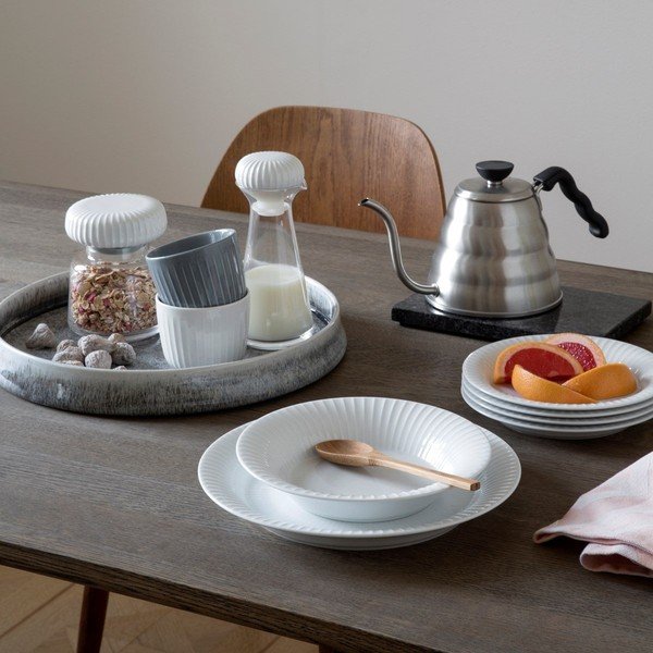 Farfurie din porțelan pentru supă Kähler Design Hammershoi, ⌀ 21 cm, alb-image-1