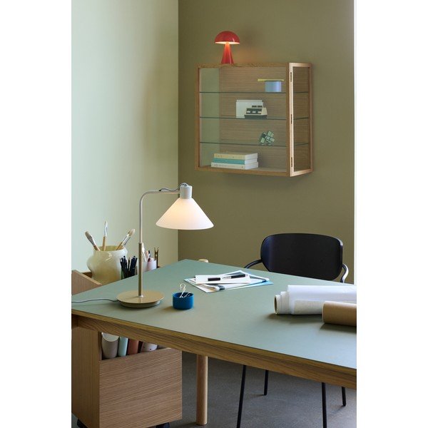 Vitrină în culoare naturală cu aspect de lemn de stejar suspendată 60x60x27 cm Poetic – Hübsch-image-1