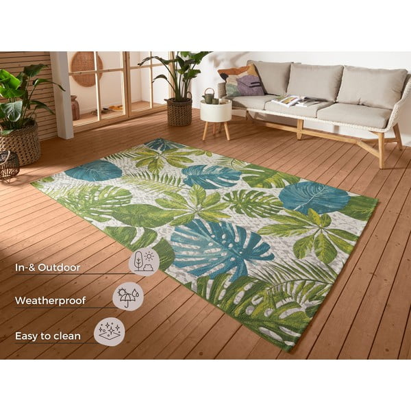 Covor de exterior verde/turcoaz 160x235 cm Flair – Hanse Home-image-4