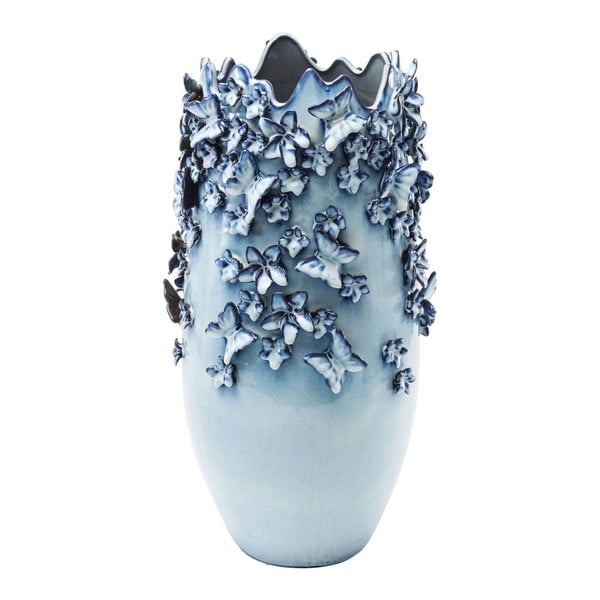 Vază Kare Design Butterflies, 50 cm, albastru