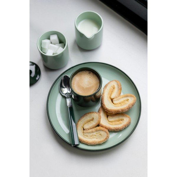 Ceașcă verde-închis pentru espresso din gresie ceramică 130 ml Duo – ONA-image-4