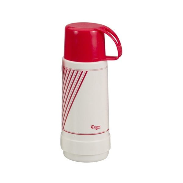 Sticlă termos Metaltex Vacuum, 750 ml, alb-roșu