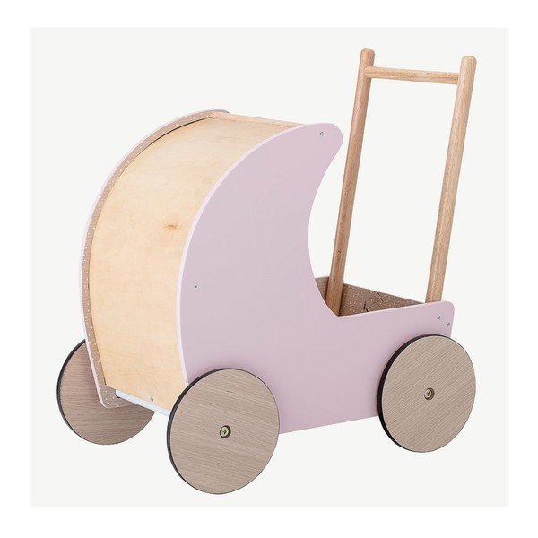 Cărucior din lemn pentru copii Bloomingville Toy Pram-image-2
