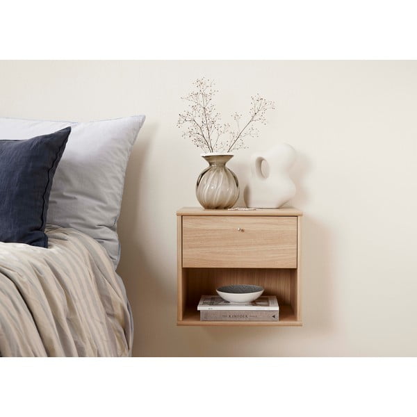 Noptieră suspendată cu aspect de stejar Mistral - Hammel Furniture-image-1