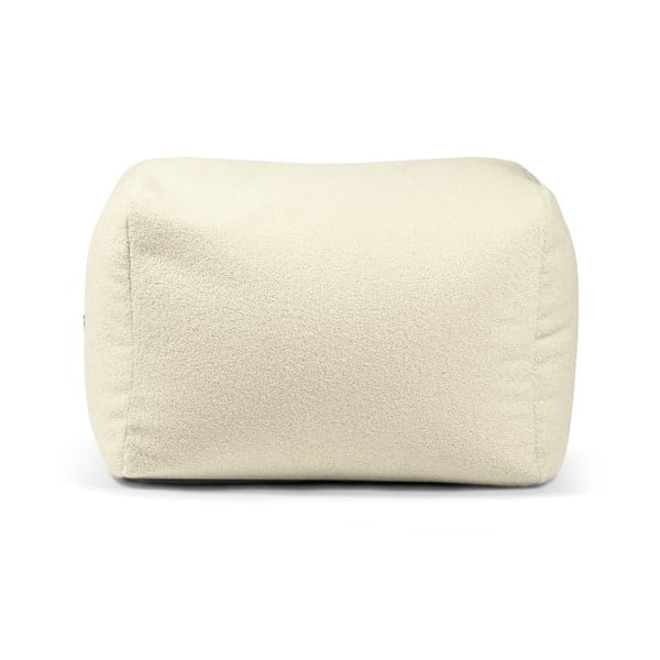 Fotoliu bean bag gri deschis cu tapițerie din țesătură bouclé Plus 70 Lounge – SLOWDOWN-image-2