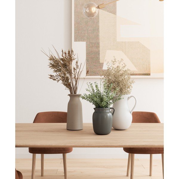 Vază bej din ceramică lucrată manual (înălțime 30 cm) Bia – Artevasi-image-1