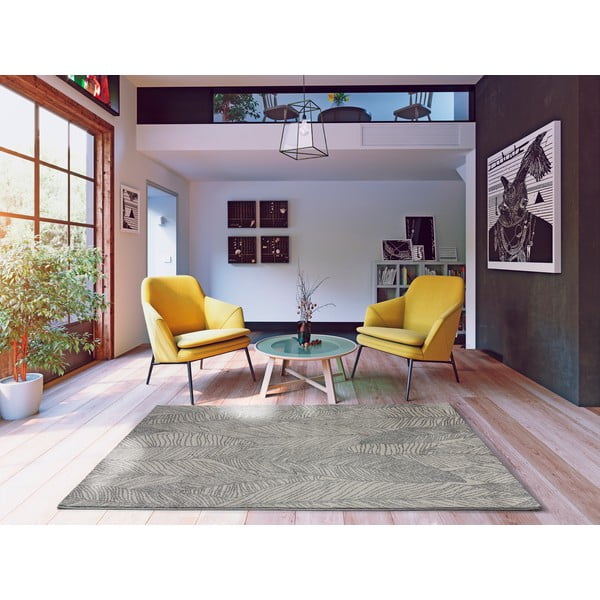 Covor gri 230x160 cm Hojas Gris Sunset - Universal-image-1