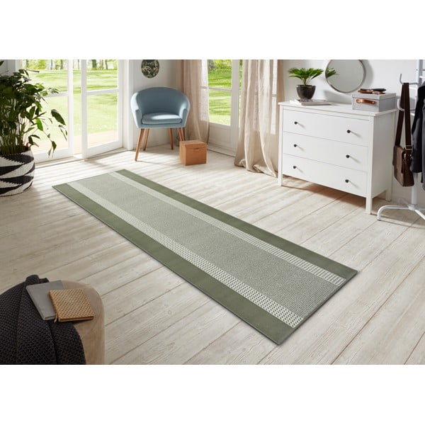 Covor tip traversă verde 80x300 cm Band – Hanse Home-image-1