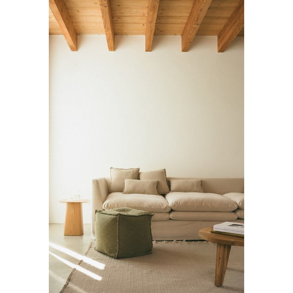 Fotoliu bean bag kaki Handloom – Lorena Canals-image-1