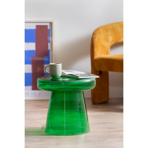 Măsuță auxiliară rotundă din sticlă ø 41 cm Simpleza  – Leitmotiv-image-1