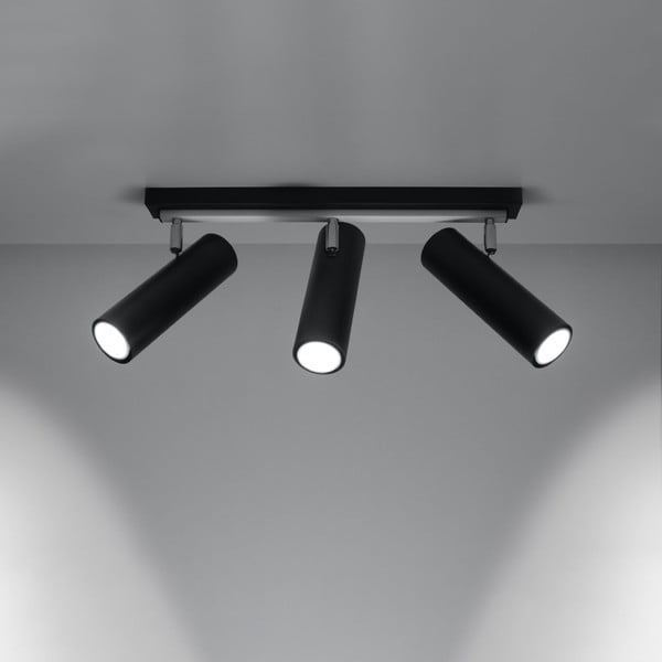 Plafonieră neagră 6x45 cm Mira – Nice Lamps