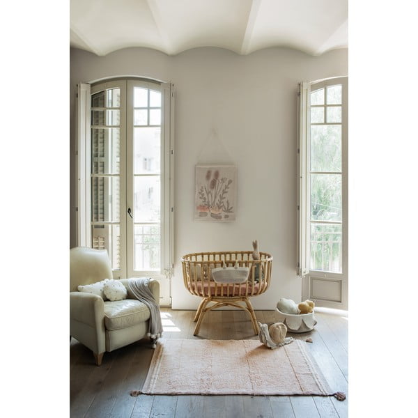 Covor roz deschis lavabil/țesut manual din bumbac 140x200 cm Bloom Rose – Lorena Canals-image-1