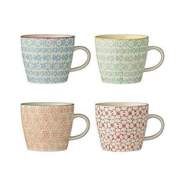 Set 4 căni din ceramică Bloomingville Carla