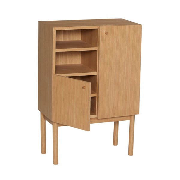 Dulap în culoare naturală cu aspect de lemn de stejar 60x90x34 cm Nobby – Hübsch-image-4