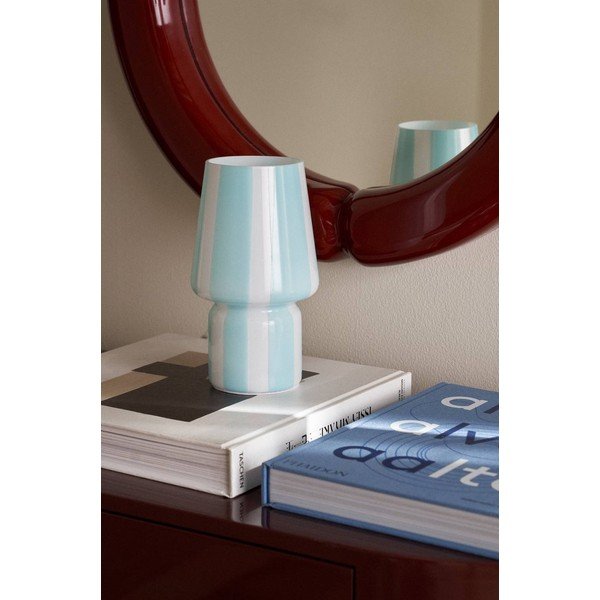 Veioză albă/albastră din sticlă (înălțime 21,5 cm) Carlo – Ellos Home-image-2