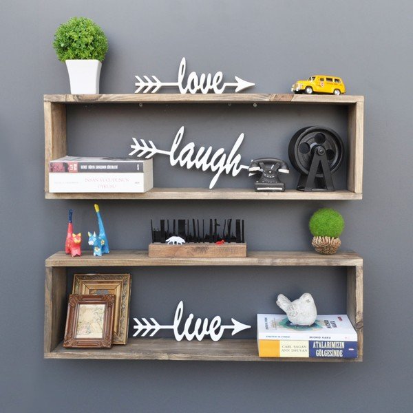Set 2 rafturi din lemn Rectangle-image-1