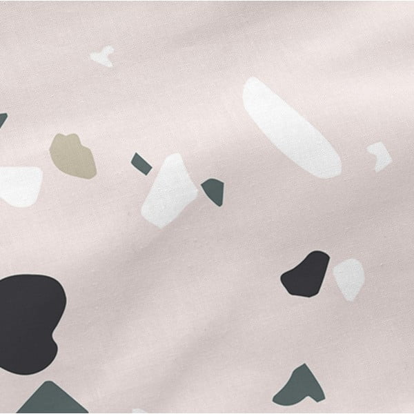 Set 2 fețe de pernă din bumbac Blanc Granite, 50 x 75 cm-image-1