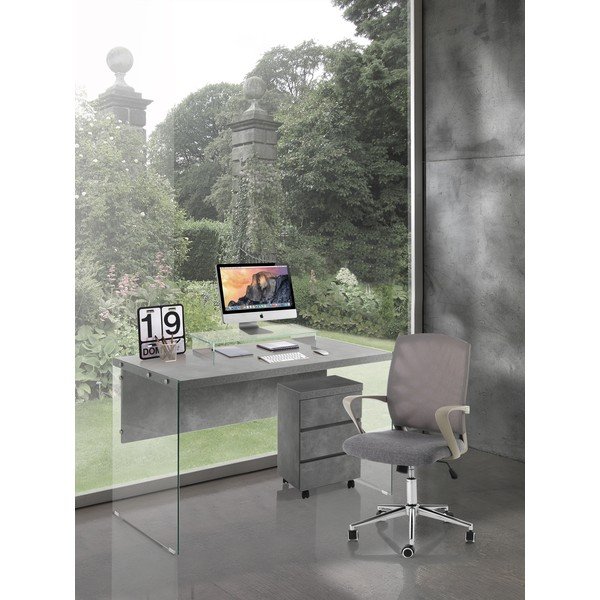 Scaun de birou Tomasucci Orlando, gri-image-1