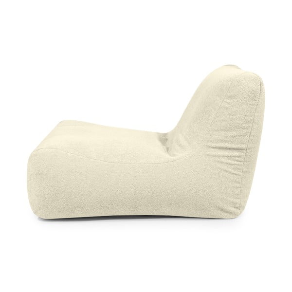 Fotoliu bean bag maro cu tapițerie din țesătură bouclé Lounge 100 – SLOWDOWN-image-3