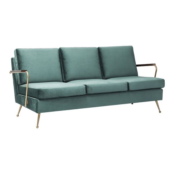 Canapea cu 3 locuri Kare Design Gamble, verde