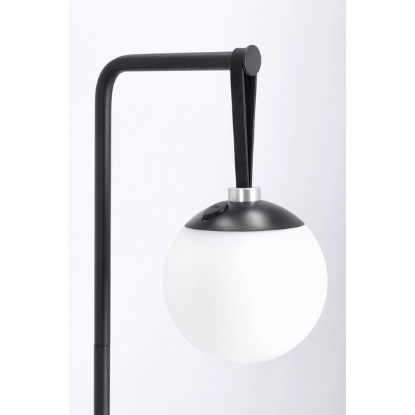 Lampadar negru LED cu intensitate reglabilă cu abajur din plastic (înălțime 140 cm) Balmony – Bizzotto-image-3