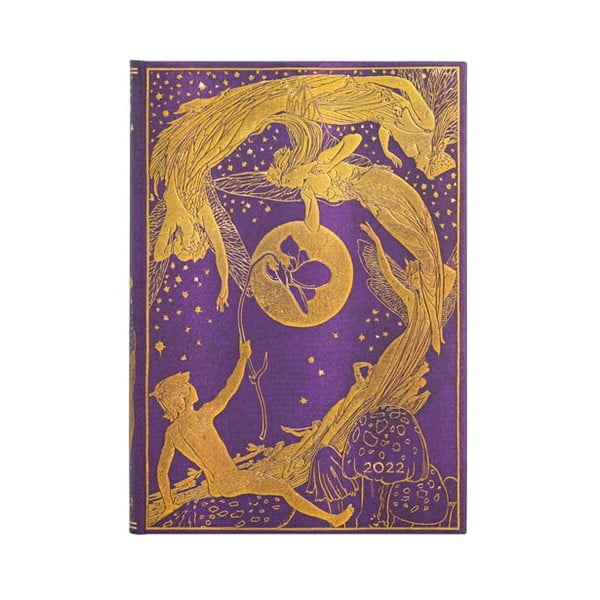 Agendă săptămânală pentru 2022 Paperblanks Violet Fairy, 13x18 cm
