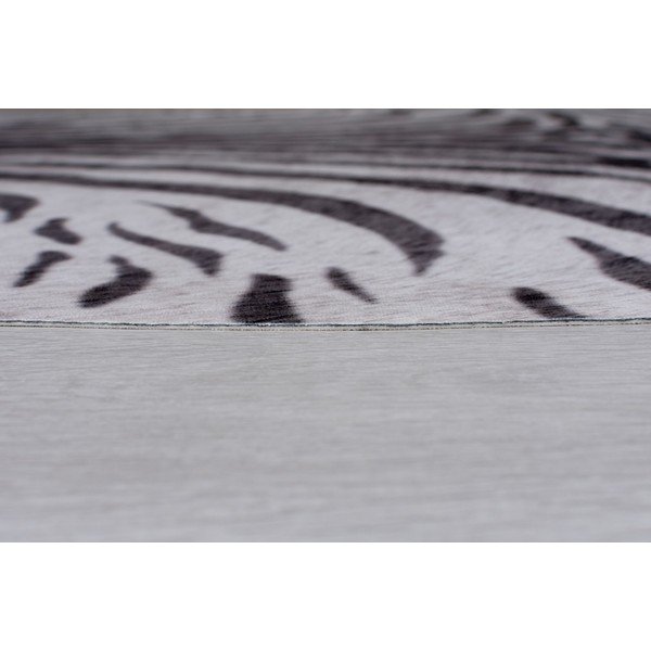 Blană alb/neagră sintetică 195x155 cm - Flair Rugs-image-4