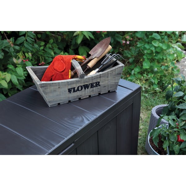 Cutie de depozitare pentru grădină gri închis Sherwood – Keter-image-4