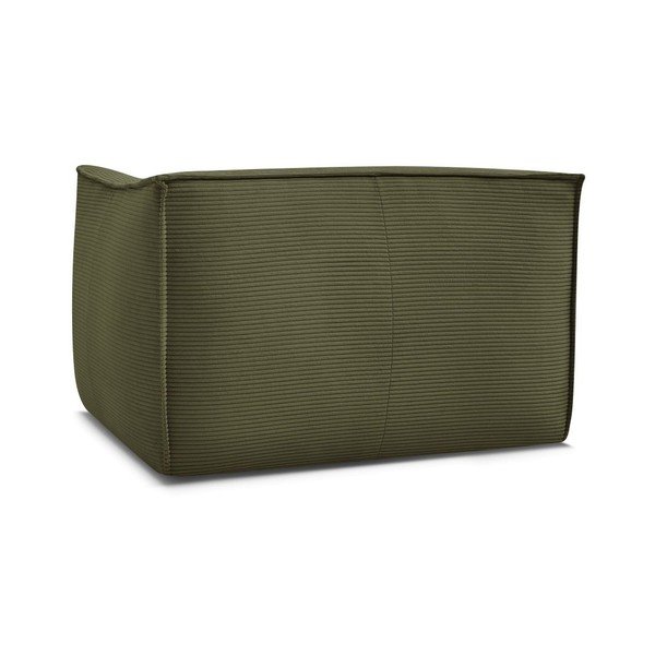 Fotoliu verde cu tapițerie din catifea reiată Giorgia – Bobochic Paris-image-3