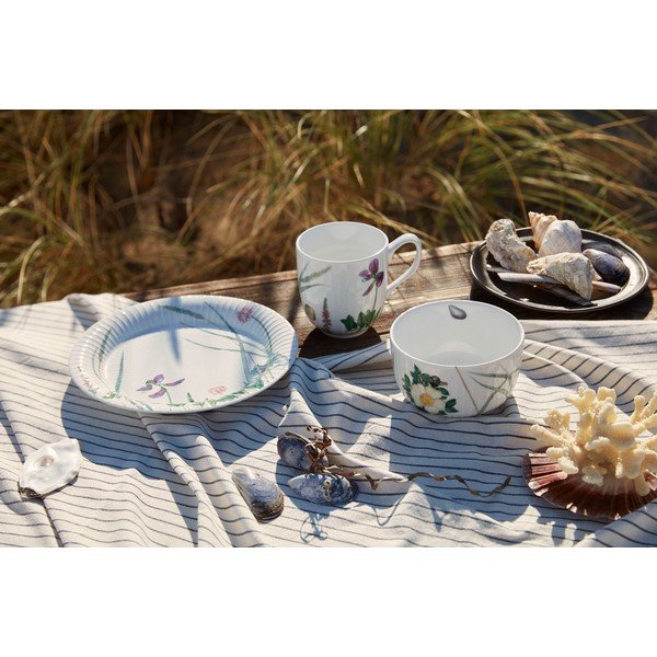 Farfurie albă pentru desert  din porțelan ø 22 cm Hammershøi Summer – Kähler Design-image-2