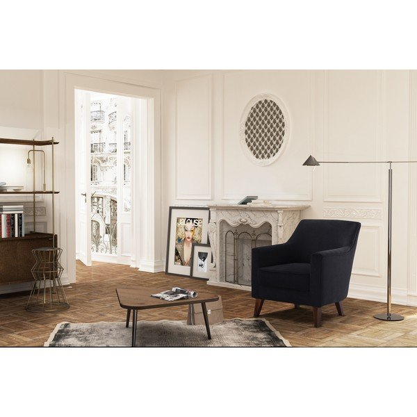 Fotoliu Jalouse Maison Kylie, negru-image-1
