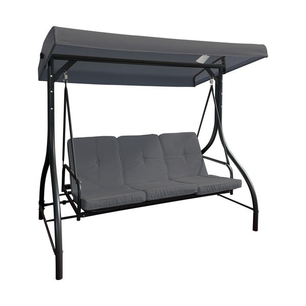 Balansoar de grădină gri din metal Paris – Rojaplast