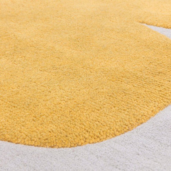 Covor galben ocru handmade din lână 120x170 cm Canvas – Asiatic Carpets-image-3