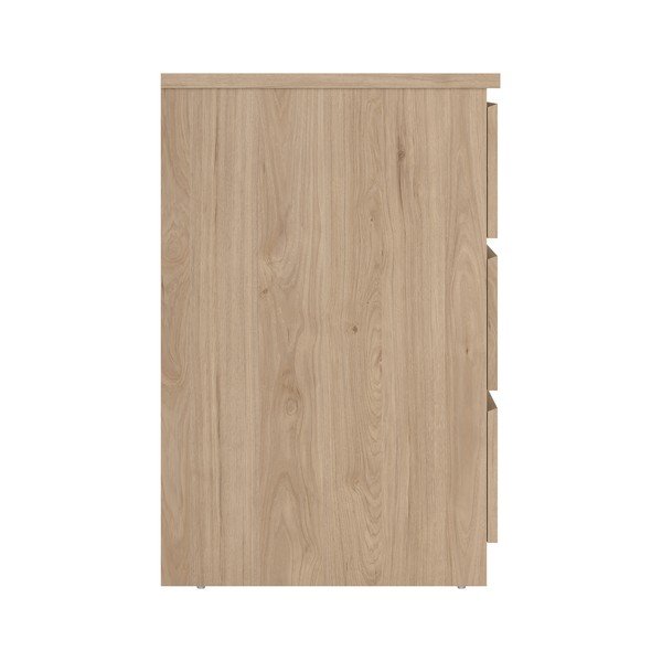 Comodă în culoare naturală cu aspect de lemn de stejar 77x76x50 cm Naia – Tvilum-image-4