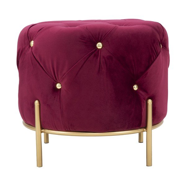 Taburet Mauro Ferretti Glam, ø 45 cm, roșu - vișiniu-image-3