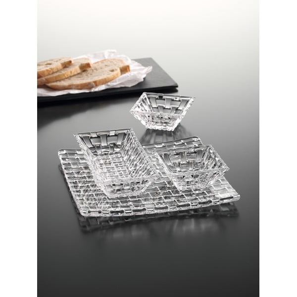 Set 3 boluri pentru servit și platou din cristal Nachtmann Bossa Nova-image-2