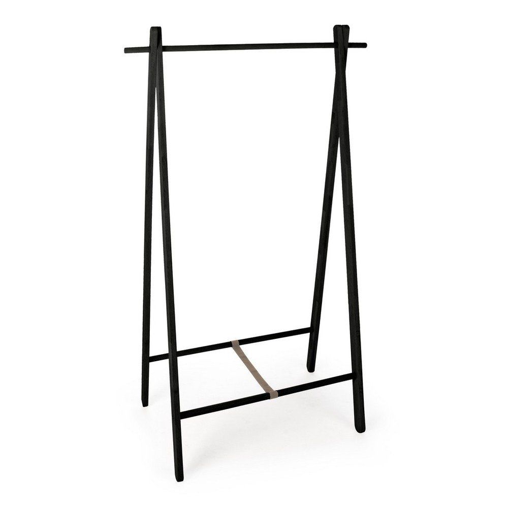 Suport pentru haine negru din lemn de mesteacăn 91x151x50 cm Daiki – Yes Everyday