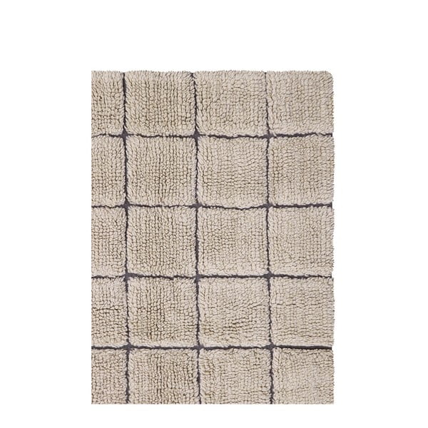 Covor tip traversă bej țesut manual din lână 80x230 cm Mosaic Sandstone – Lorena Canals-image-4