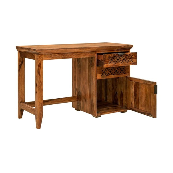 Birou din lemn masiv de palisandru Massive Home Rosie-image-3