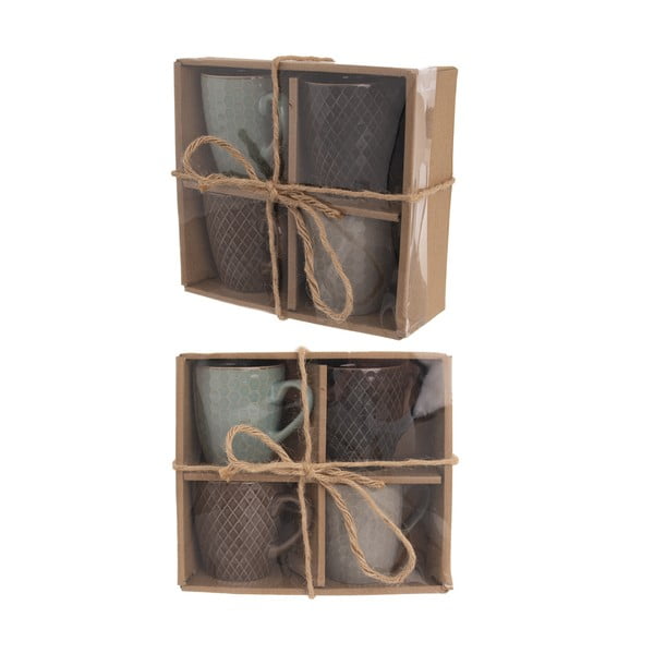 Căni 4 buc. din ceramică 270 ml Shiney – Orion-image-2