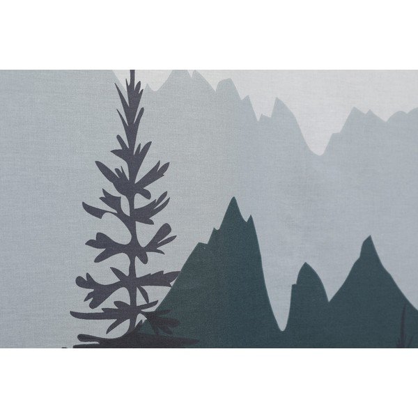 Lenjerie de pat din bumbac ranforce pentru pat de 1 persoană Mijolnir Eyelash White, 140 x 200 cm-image-1