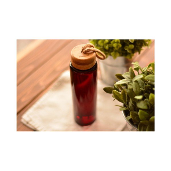 Sticlă cu capac din lemn de bambus Bambum Diem, 500 ml-image-1