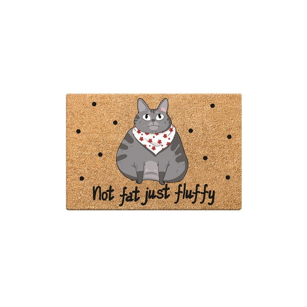 Covoraș pentru bol pentru pisici Petpetite Not Fat Just Fluffy, 60 x 40 cm