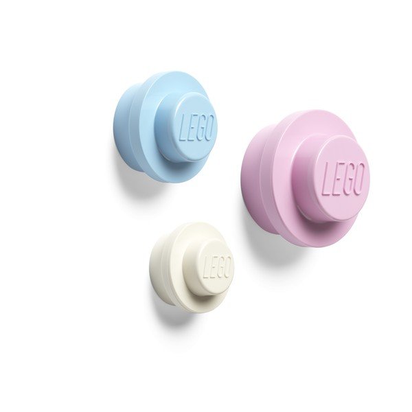 Cârlige 3 buc. de montat pe perete din plastic – LEGO®