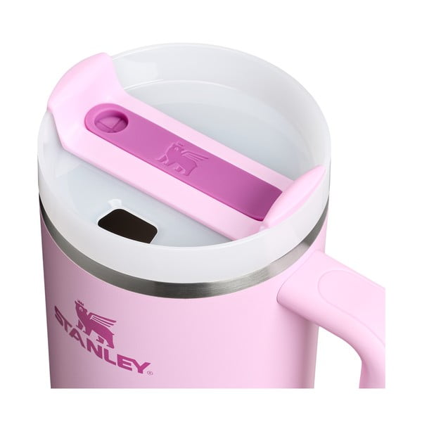 Termos roz cu pai din oțel inoxidabil 1,18 l Quencher H2.0 FlowState Tumbler Cherry Blossom – Stanley-image-4