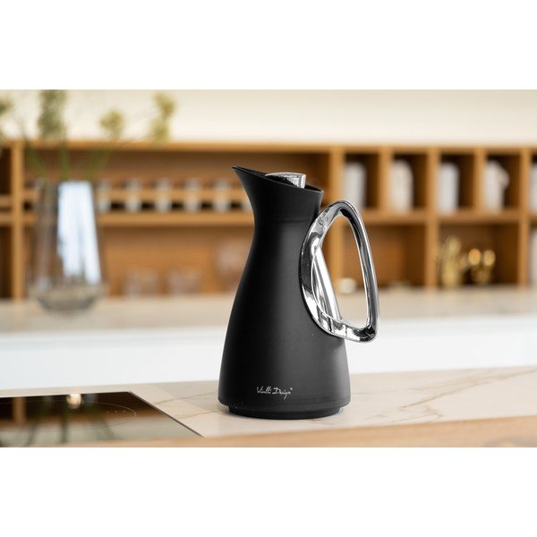 Termos negru din plastic 1 l Alessia – Vialli Design-image-2