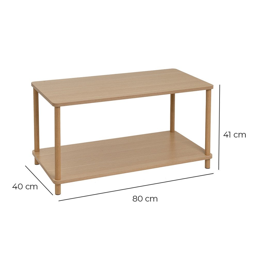 ゆうか Măsuță de cafea Malmi 100 cm cu sertare - cașmir | Mobilier Bogart