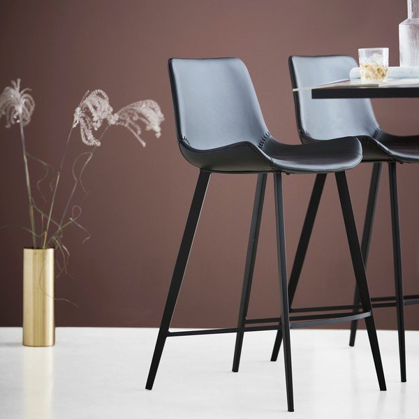 Scaun de bar gri (înălțime șezut 65 cm) Hype – DAN-FORM Denmark-image-1